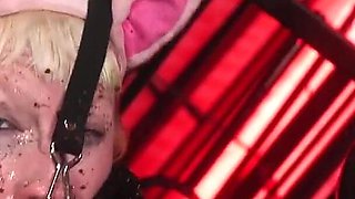 Extreme Fuckpiggy Training Human Ashtray & Food Stuffing