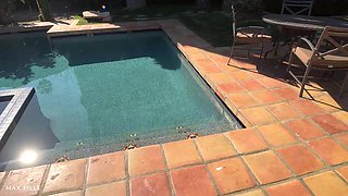 Pool Brunette MILF in Bikini - Shay Sights(4K) - Shay sights outdoor hardcore