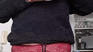 MILF in Panties in Front of Her Indifferent Brother-in-law, He Gets Hot