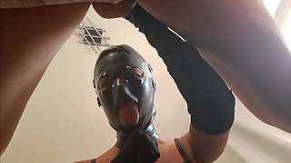 Perfect Blowjob in the Mirror with Cum in Mouth From a MILF with a Perfect Body