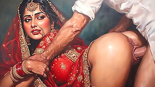 Husband takes his gorgeous wife from behind in a steamy session