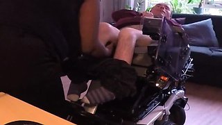 Old video of disabled guy being helped