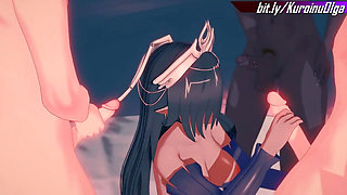 Kuroinu's Olga Gets Herself a Bukkake Makeover