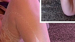 Granny Bambi’s Double Dildo DP Dickdown & Pussy Licking!