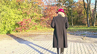 Autumn Outdoor Striptease