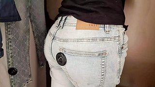 Trying on a New Pair of Jeans on My Gorgeous Ass