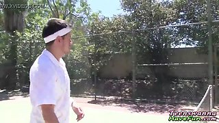 Real teenie gets facial