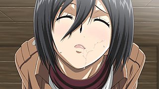 Amateur Mikasa Ackerman gives a mind-blowing blowjob in this Asian hentai