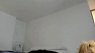 Glamour babe with big boobs masturbates in lingerie