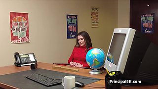 Face and slit making love luscious soccer cougar in the office