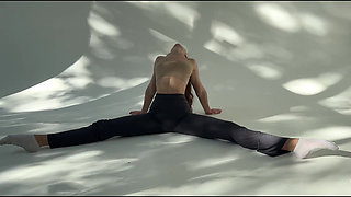 long legs stretching leggings