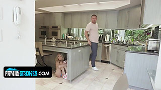 Taboo Hide and Seek - Petite Step Sister Tries to Seduce Step Bro