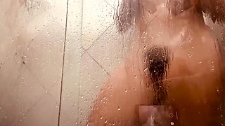 Milf Filming Herself Washing Her Hairy Pussy In The Bathroom