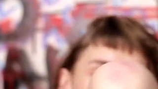 Anal play: whipped cream & strawberries