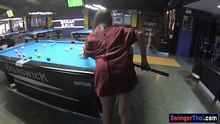 Lily Koh In Curvy Bottom Thai Gf Plays Pool And Blowjobs