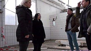 German public foursome meet and fuck amateur groupsex