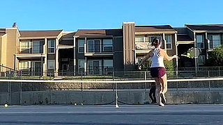 Hardest Creampie in Her Life After Tennis Game