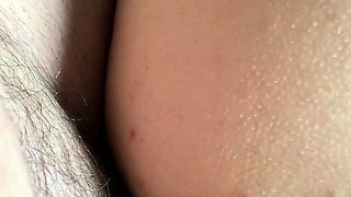 Skinny amateur sucks cock and fingers herself in pov scene