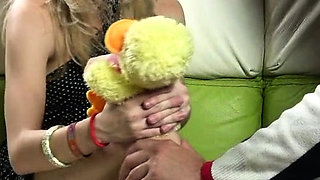 Sexy defloration of a cute adorable chick