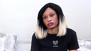 African Slut Sucks Dick to Get a Job
