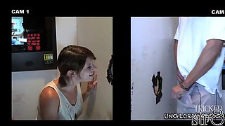 Handsome horny str8 visits gay gloryhole