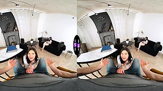 Jadilica Kneels And Sucks While Vivien Doll Finally Joins