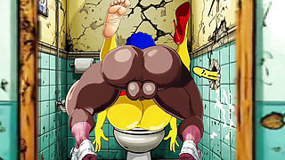 Married Housewife Gets Fucked in a Dirty Toilet. Cartoon Parody