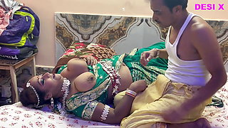 Suhag rat--- Frist night after marriage -- newly bride eating cum like a bitch