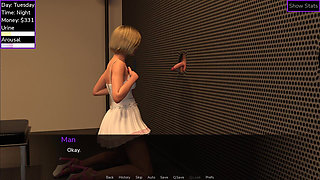 Blowjob for a First Time Guy in Gloryhole and He's Quick About Cum in My Mouth