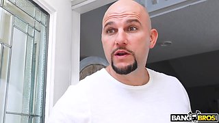 Super sexy plumber babe is fucked by bald headed guy with big dick J Mac