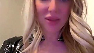 Blonde With Natural Big Boobs Loves Putting A Toy In Her