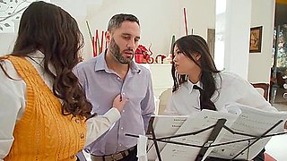 Talented Asian Girls Had Group Sex With A Colleague