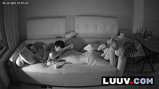 LUUV. First pussy licking scene on home webcam