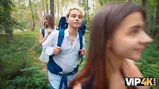 Vip4k. insane couples lick culos in the woods and pound with each other