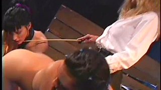 Lesbian Trio w Strap-on: Blowjob, Doggy  Missonary Porn