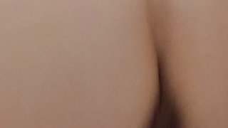 Riding a black dildo