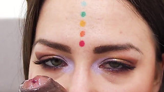 Russian Alt Girl Mari Galore Interracial POV Cum Tasting BBC Blwojob