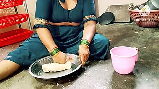 Desi Indian Bhabhi Fucked Hard in Kitchen - Tight Pussy Doggy Style