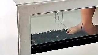 Stepmother Strips Naked While Cleaning