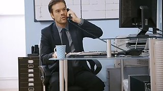 Hot Forbidden Office Sex With My Boss - Victoria Summers Fucks Ryan Ryder Hardcore
