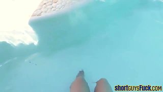Short Black Fellow Banging Curvy Piercedpussy Bae Outdoor