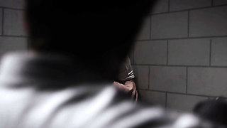 Smalltits babe facialized in prison