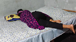 I hugged my aunty and started fucking her in the ass alone at night.