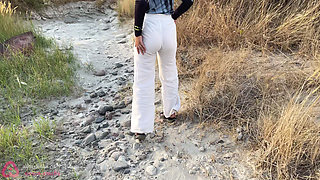 Public pissing compilation in nature! Traveling by car! POV!