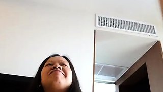 Young amateur web cam teen couple having sex POV style