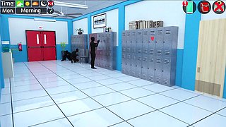 Teacher Slut Got a Huge Cumshot on Her Face Through the Glory Hole