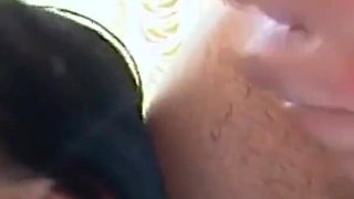 Brunette Babe Gets Double Penetration After Giving a Hot Blowjob in Dirty Threesome