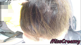 Dick Flash Teacher Sucks Me and Cum in Mouth in the Car!