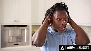 OUT OF THE FAMILY - MILF Danielle Renaes Big Tits Seduce Her Stepteen For Interracial Fuck: Porn