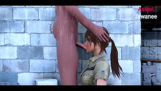 Young couple fucked outside in rain